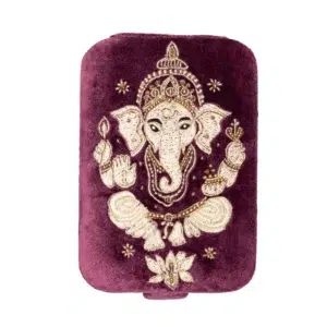 Boite à bijoux/tarot : Ganesh (velours violet)