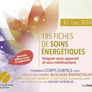 Coffret 185 fiches de soins énergétiques.