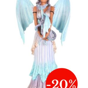 Fée bronzée dragons bleu-violet dans les bras (Amy Brown) -  41cm