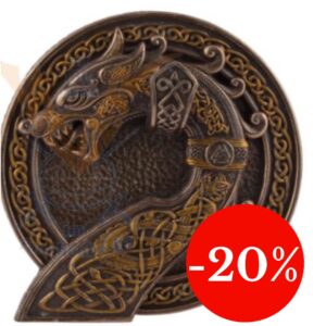 Plaque murale : Dragon celtique - 16 x 17cm