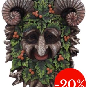 Plaque murale : Rawan aux cornes de bouc - 21cm