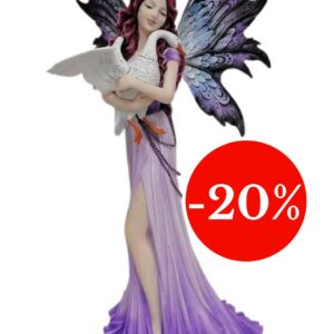 Fée tenant une oie dans les bras - 45cm