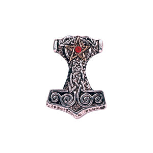 Pendentif : Mjolnir & Pentacle (étain) - Forbidden