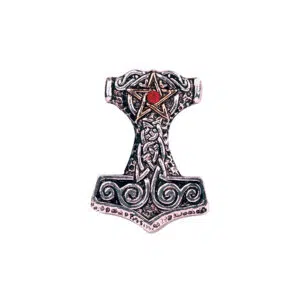 Pendentif : Mjolnir & Pentacle (étain) - Forbidden