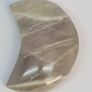 Croissant lune Pierre de Lune beige - 70mm - 112gr