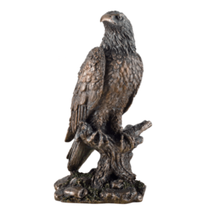 Aigle assis "bronze" - 22cm