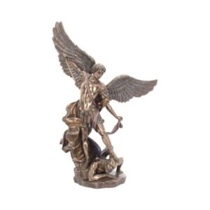 Archange Michaël terrassant "bronze" - 37cm