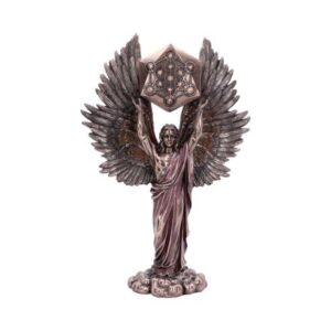 Archange Métatron & cube levé "bronze" - 35cm