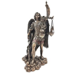 Archange Michael & balance "bronze" - 27cm