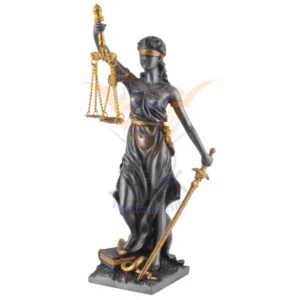 Thémis - La justice (argent & or) - 21cm