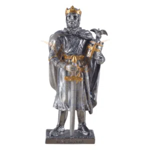 Roi Arthur en étain - 10cm