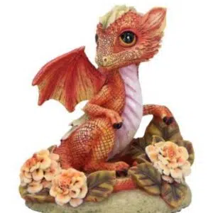 Dragon orange, fleurs de souci - 11cm