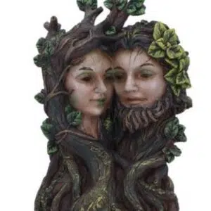 Buste couple Dryade entrelacé - 19cm