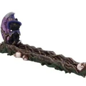 Porte encens Chat magique - 29cm