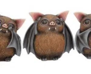 Chauve Souris x 3 sagesses - 9cm