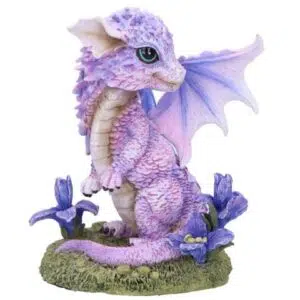 Dragon violet Fleur d'iris - 12cm