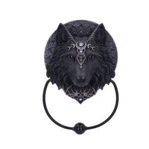 Heurtoir de porte Loup et Lune (20.5 cm)