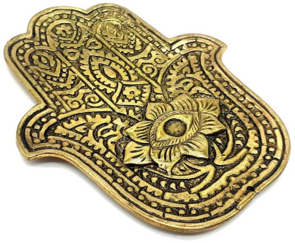 Porte encens métal Main de Fatima 10cm