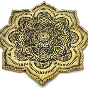 Porte encens métal Lotus 10cm