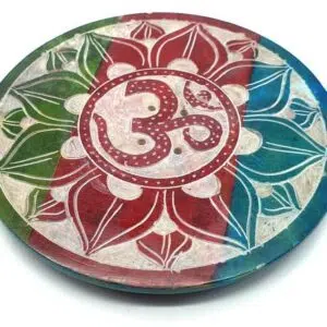 Porte encens Stéatite : Om (dégradé) - 10cm