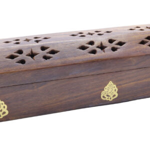 Porte encens Bois Coffre Ganesh 30cm
