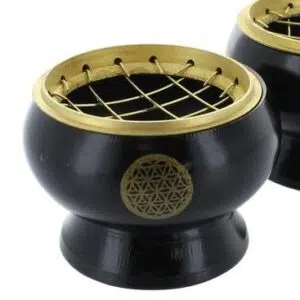 Brûle encens noir - Fleur de Vie