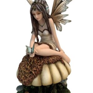 Fée sur champignon - 21,5cm