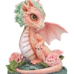 Dragon couleur saumon Fleur d'Oeillet - 12cm