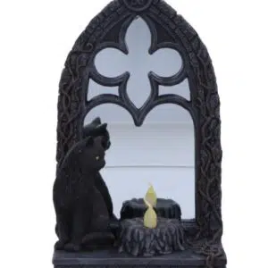 Miroir magique avec chat - LED - 21cm