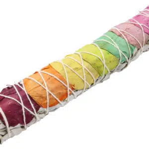 Bâton sauge blanche & 7 chakras - 22cm (70-90g)