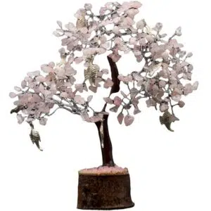 Arbre du Bonheur : Quartz rose & Ganesh