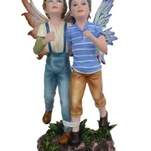 Deux jeunes garçons-fées - 19cm