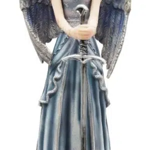 Ange bleu avec épée - 31cm