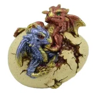 Tirelire : 2 Dragons dans un œuf - 11,5cm