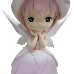 Petite fée fleur de rose (LED) - 10,5cm