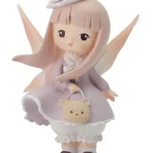 Petite fée tenant un sac ourson - 11,5cm