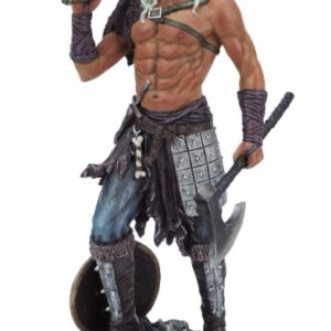 Viking torse-nu avec épée et hache - 35,5cm