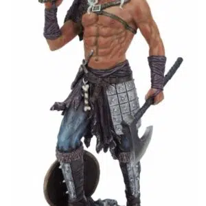 Viking torse-nu avec épée et hache - 35,5cm