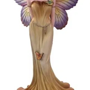 Fée aux papillons fermant les yeux - 36cm