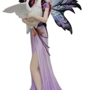 Fée tenant une oie dans les bras - 45cm