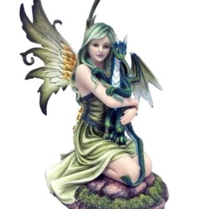 Fée avec dragon dans les bras - 28,5cm