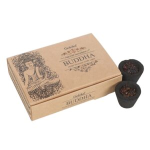 Buddha : 6 encens en résine sur charbon - Goloka