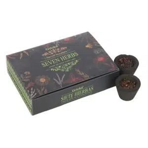 Seven Herbs (sept herbes) : 6 encens en résine sur charbon - Goloka