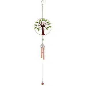 Carillon : Arbre de vie avec feuilles vertes (86cm)