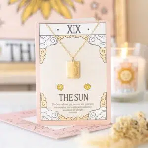 Collier collection tarot : Le Soleil XIX