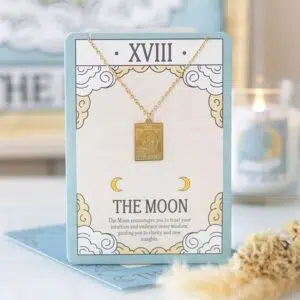 Collier collection tarot : La Lune XVIII