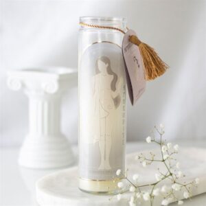 Neuvaine en verre : Aphrodite avec quartz rose