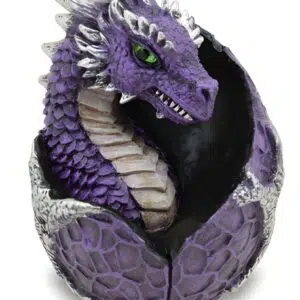 Dragon bleu dans œuf - 9,2cm