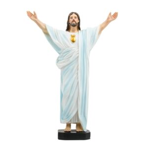 Jésus Christ rédempteur - résine - couleur - 20cm
