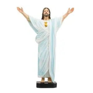 Jésus Christ rédempteur (résine & couleur) - 20cm